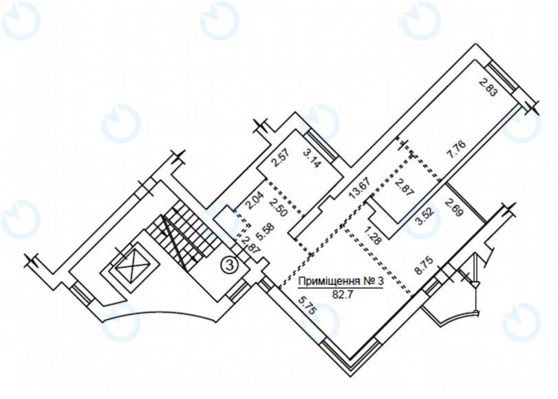 Оренда офісу 88 м.кв 5 поверх Макулан