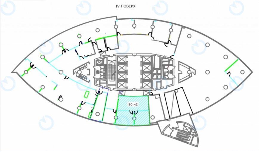 Оренда офісу 90 м.кв 14 поверх Парус - фото 5