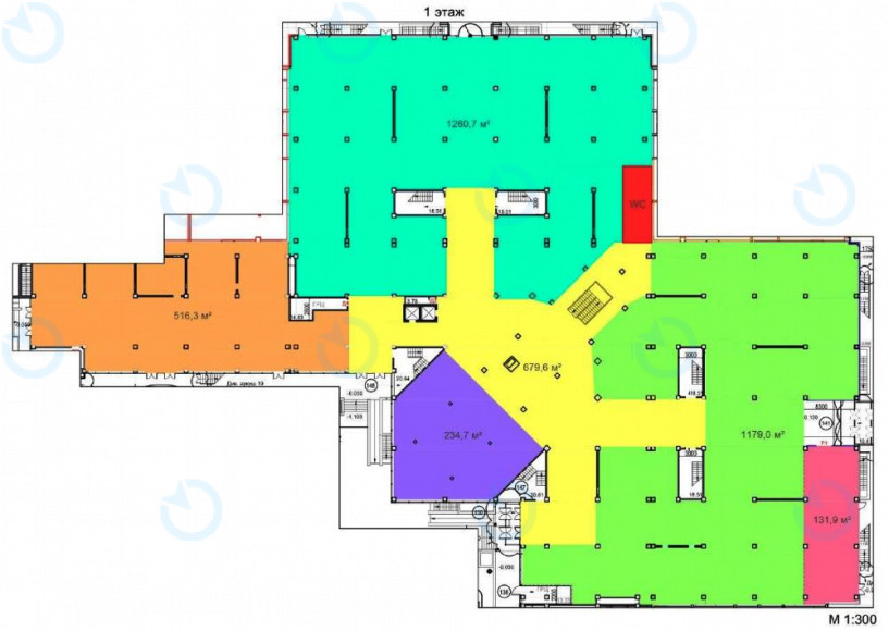 Оренда офісу 1200 м.кв 1 поверх Insilver