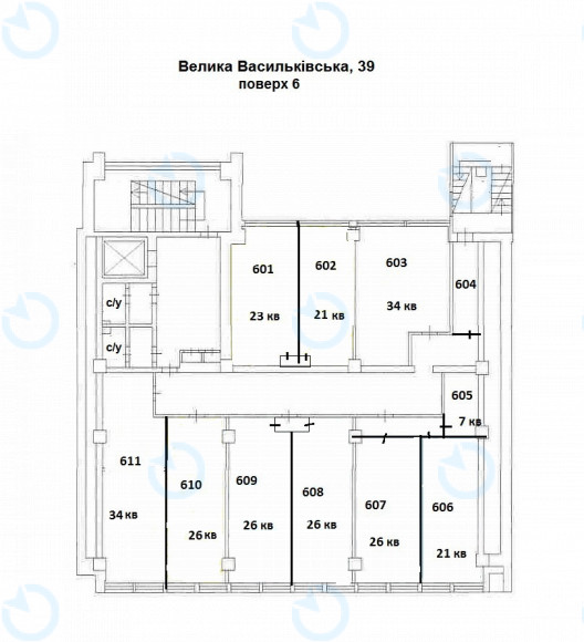 Оренда офісу 289 м.кв 6 поверх Велика Васильківська, 39 - фото 9