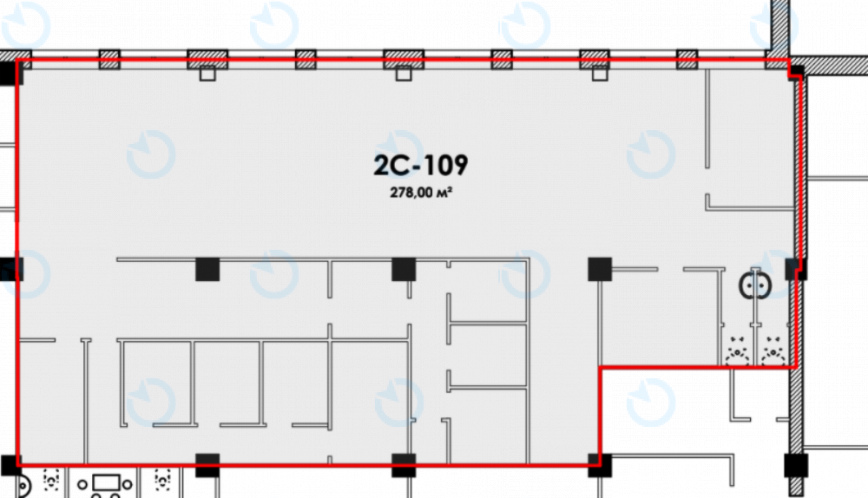 Оренда офісу 278 м.кв 1 поверх Форум Парк Плаза - фото 9