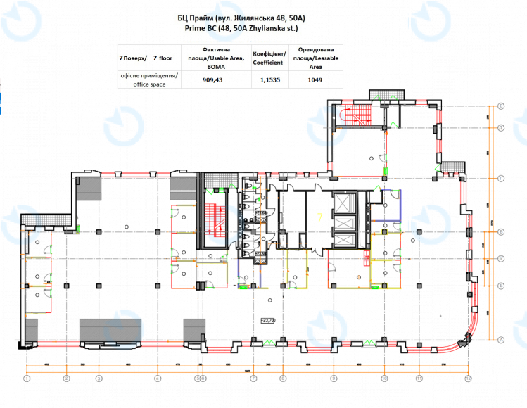 Оренда офісу 1049 м.кв 7 поверх Прайм (Prime) - фото 30