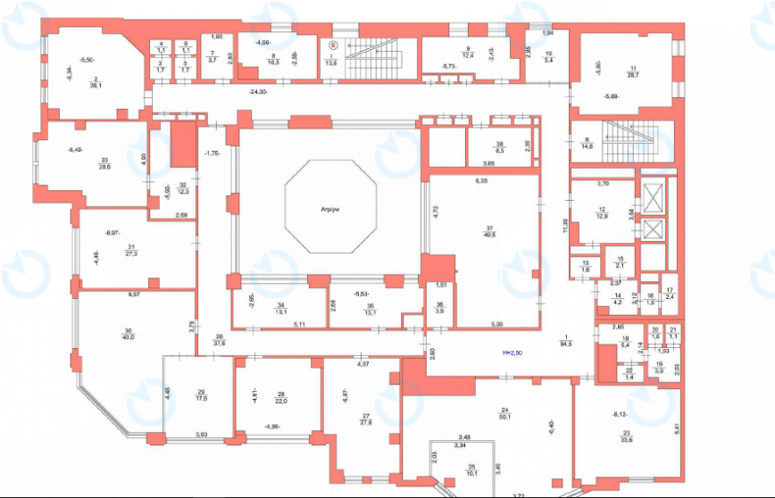 Оренда офісу 2250 м.кв 2-7 поверх Пушкінська, 26/8 - фото 10