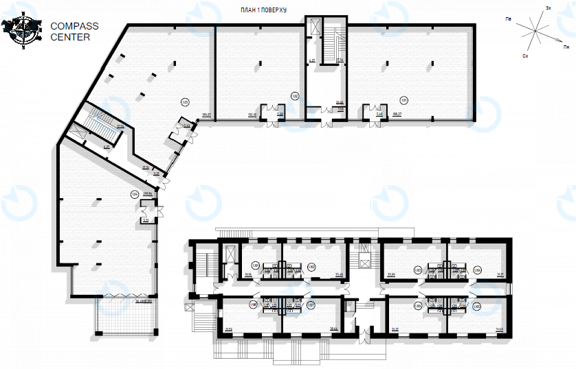 Продаж офісу 32 м.кв 0,1,4,5 поверх ЖК Compass Center