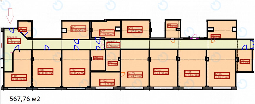 Оренда офісу 698 м.кв 4 поверх Сурікова, 3а - фото 9