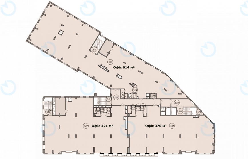 Оренда офісу 1625 м.кв 5 поверх Олегівський